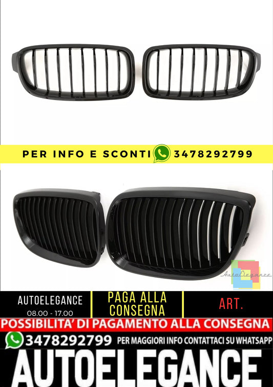 💜GRIGLIA NERO LUCIDO ADATTE PER BMW SERIE 5 F10 F11 💜