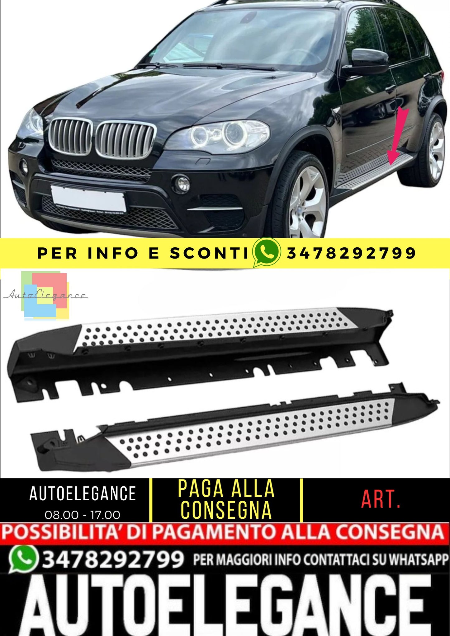 🤍Pedane adatto per  BMW X5 E70 2007-2013 🤍