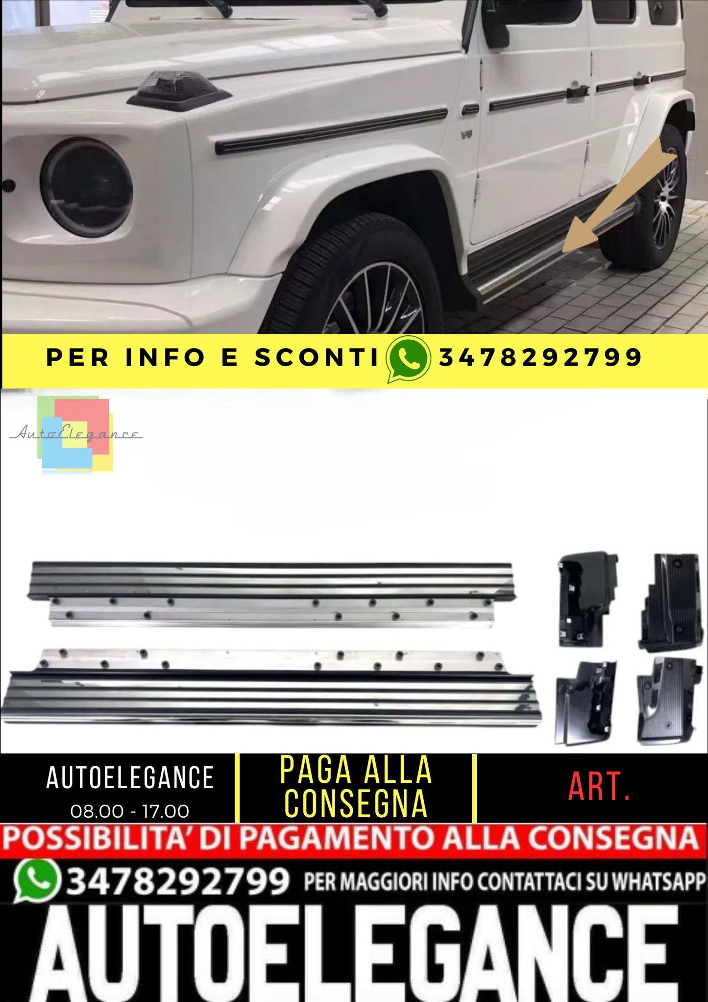 🌻Running boards suitable for Mercedes W463 G 2018-2024🌻 