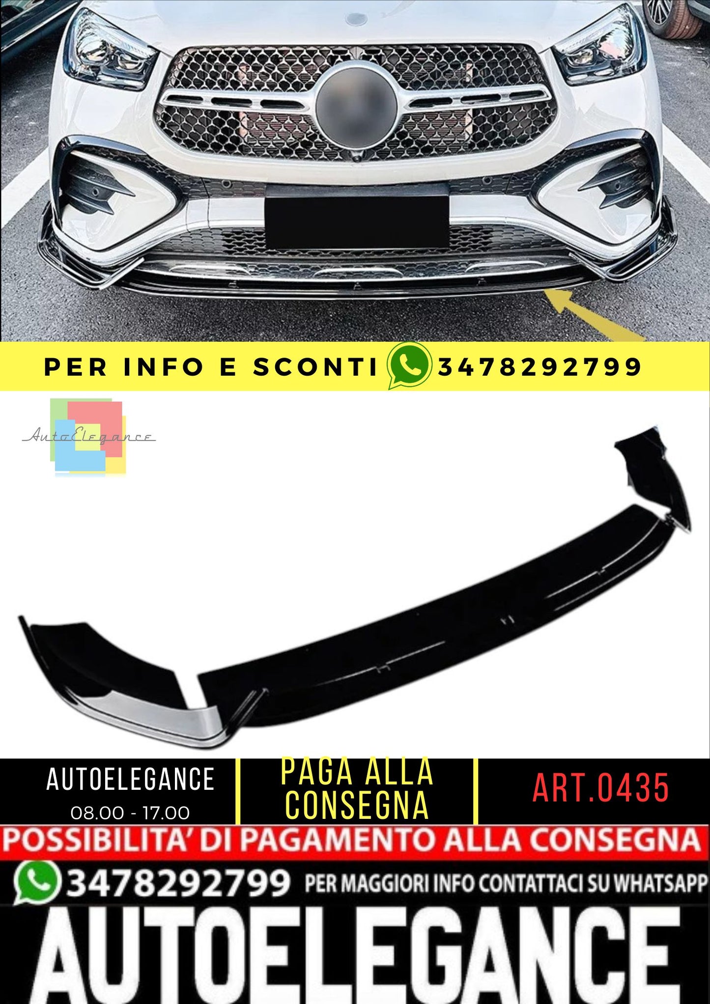 🔥SPOILER ADATTO PER Mercedes C167 V167 GLE🔥