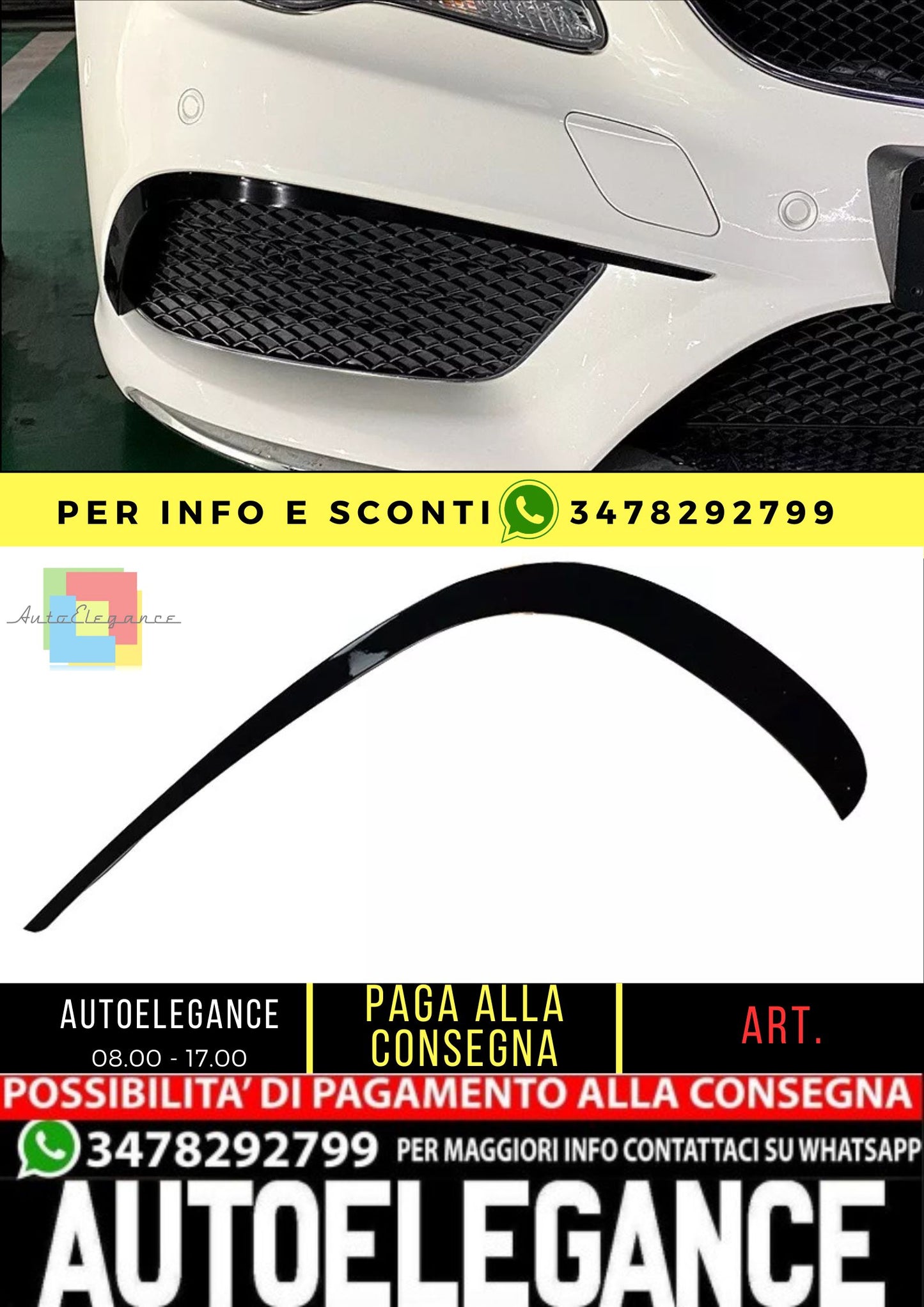 🔥Aero Flaps Adatto per MERCEDES W207 CLASSE E 2013-2017 🔥