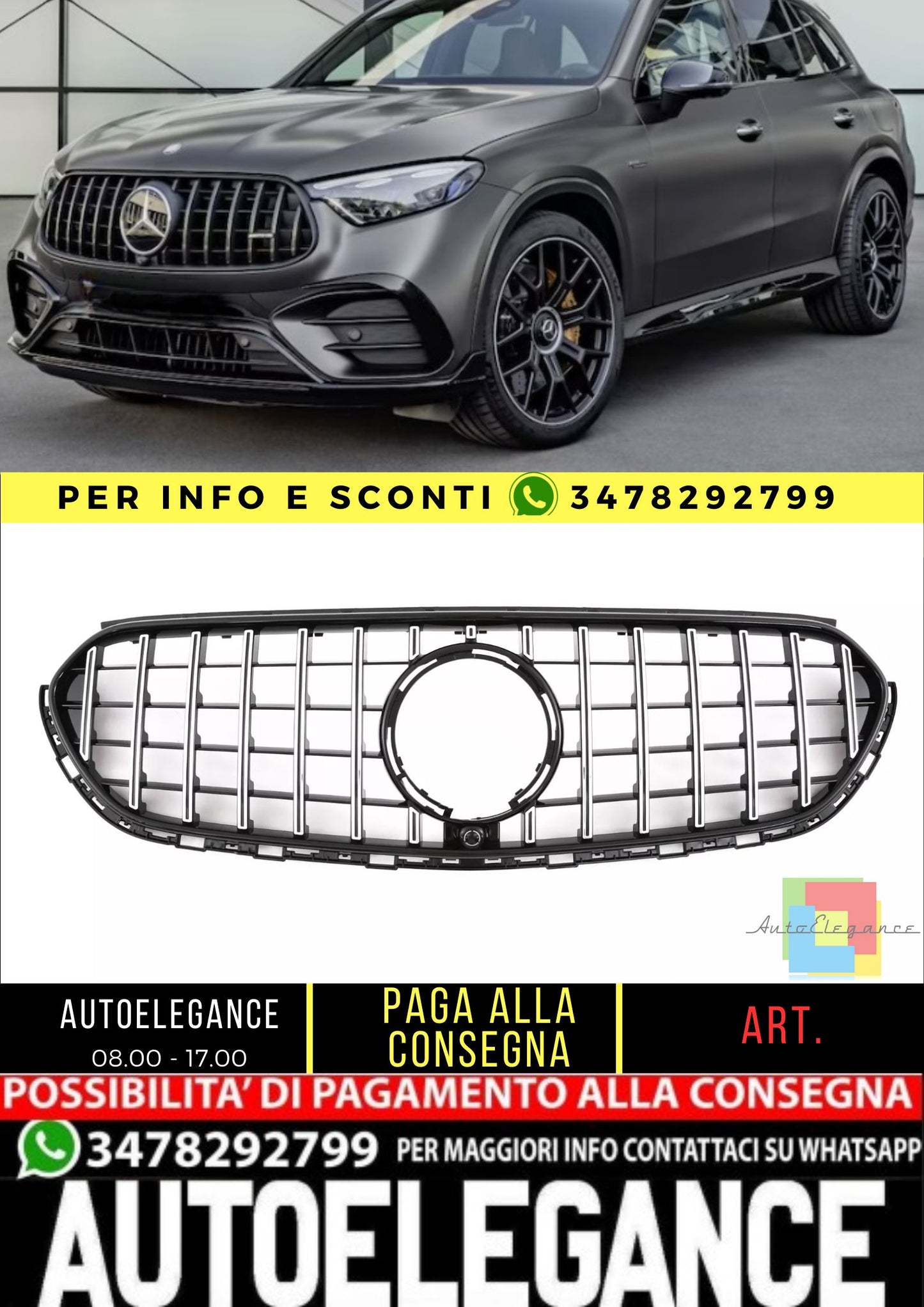 ✨Griglia Adatto Per Mercedes X254 GLC✨