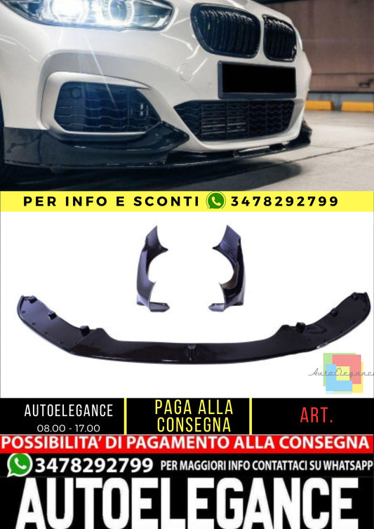 😍Front lip compatible with BMW 1 series F20 F21 glossy black😍