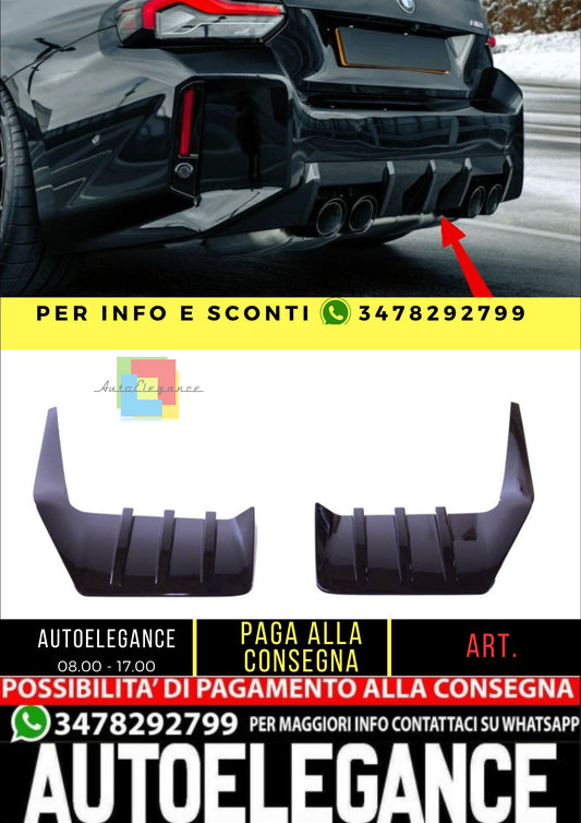 😎Copertura diffusore MP compatibile con BMW M2 G87 nero lucido😎