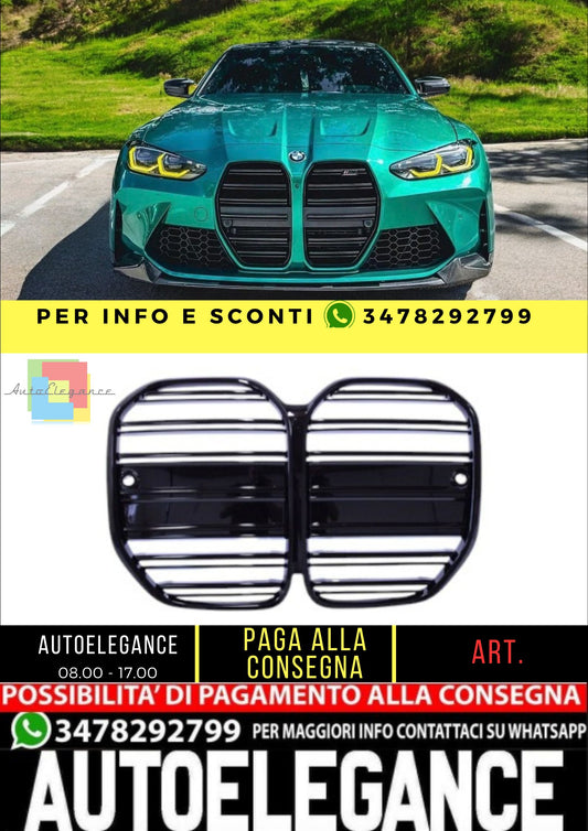 😎Griglie renali compatibili con BMW G22 G23 Coupé Convertible 4 series nero l😎