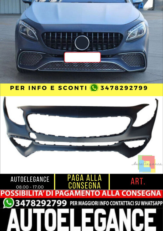 💥Front bumper compatible with Mercedes S Coupe Cabrio C217 A217 chrome💥