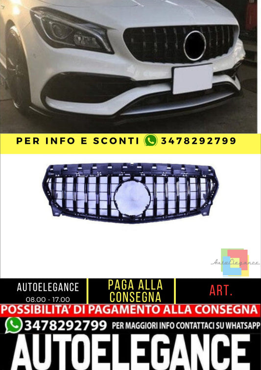 💥Griglia compatibile con Mercedes-Benz W117 CLA-class facelift nero💥