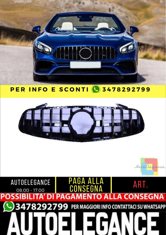 💥Griglia compatibile con Mercedes SL R231 Facelift nero💥
