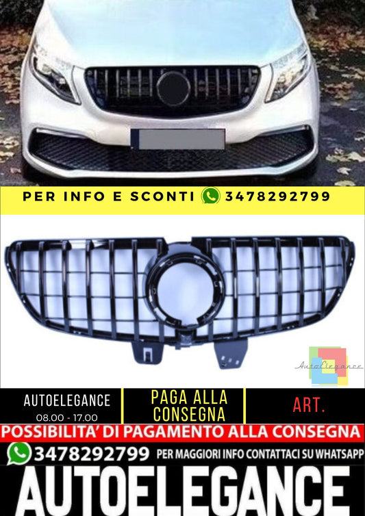 💯Griglia nera lucida compatibile con Mercedes-Benz classe V 2020💯
