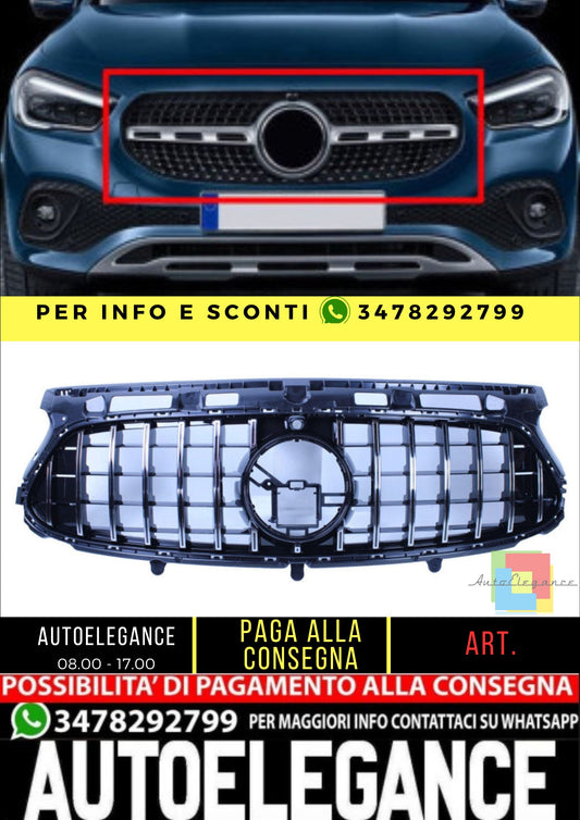 😎Griglia compatibile con Mercedes-Benz GLA H247 2020-2023 cromata😎