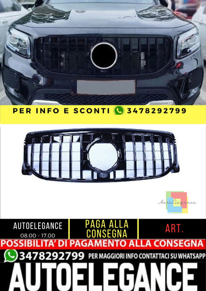 🔥Griglia compatibile con Mercedes-Benz glb x247 (2019+) nero lucido🔥