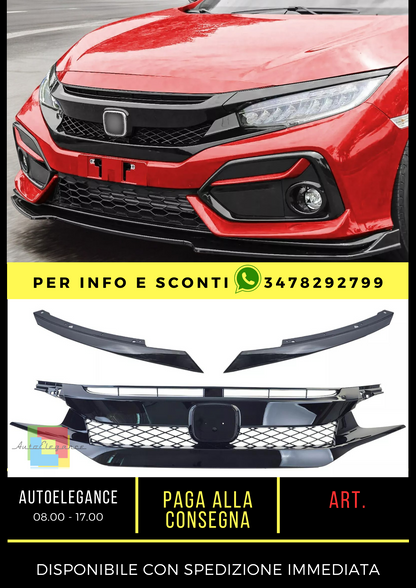 ✨Kit carrozzeria Davanzali paraurti per Honda Civic FK 16-20 Hatchback✨