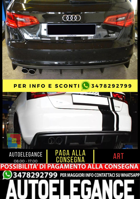 🖤DIFFUSERS SUITABLE FOR AUDI A3 8V ( 2013-2016 )🖤