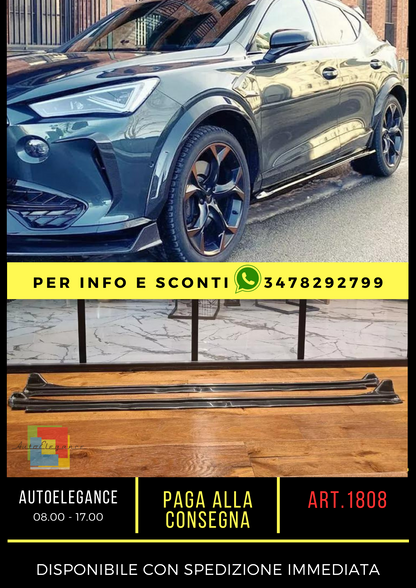 ✨UNDER SKIRTS SUITABLE FOR CUPRA FORMENTOR 2020+ RS GLOSSY BLACK✨