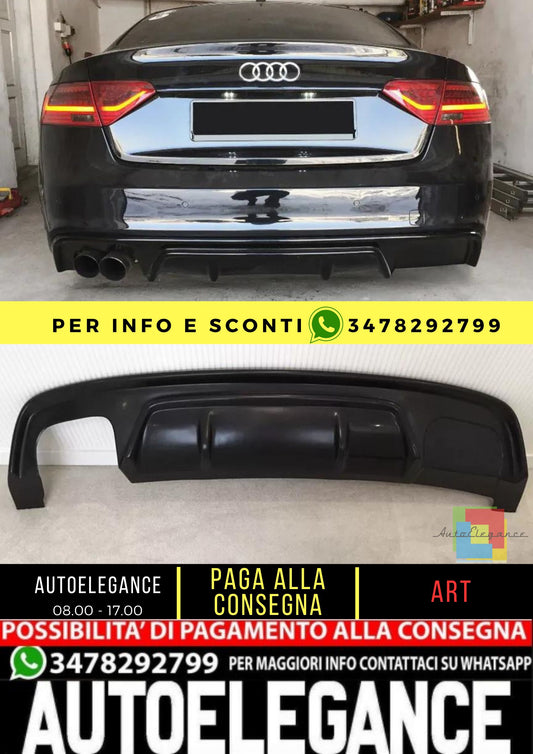 😎DIFFUSORE ADATTO PER AUDI A5 SPORTBACK 8TA S-LINE😎