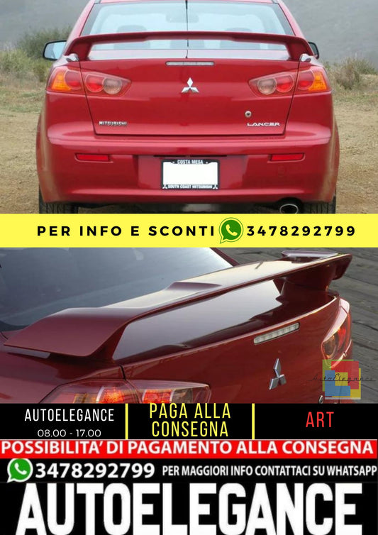 💯SPOILER ADATTO PER  MITSUBISHI LANCER X 10 GTS STYLE ( 2007-2017 )💯