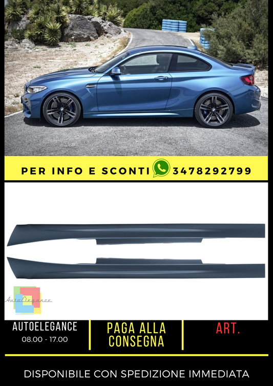 ✨SKIRT SUITABLE FOR BMW 2 SERIES F22 Coupe F23 Cabrio (2014-2017) M2 LOOK✨