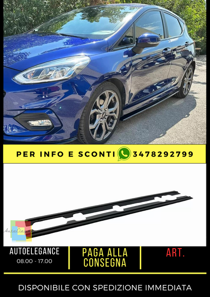 💎Side Skirts Extensions V.2 FOR Ford Fiesta Mk8 ST / ST-Line 2017-💎
