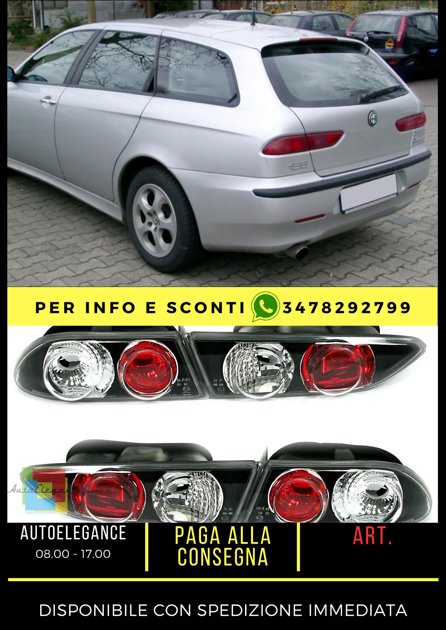 ✨Kit fanalino posteriore ADATTI PER ALFA ROMEO 156✨