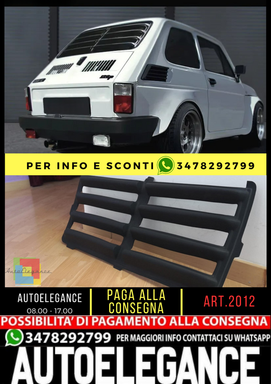 💎GRIGLIA LUNOTTO ADATTO PER FIAT 126 LOOK TUNING GREZZO💎
