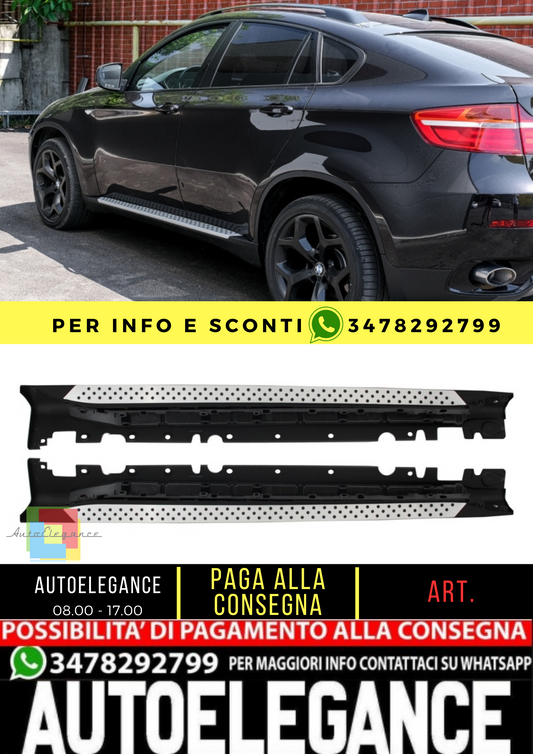 ✨PEDANE LATERALI ADATTI PER BMW X6 E71 E72 2008-2014✨