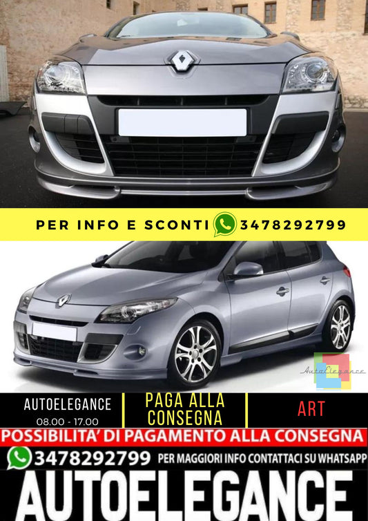 ⭐KIT SPLITTER ADATTO PER RENAULT MEGANE 3 ( 3 & 5 porte ) 2008-2011⭐