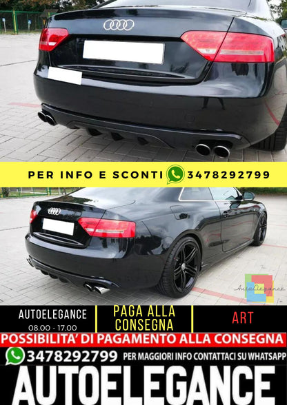💯KIT DIFFUSORE ADATTO PER AUDI A5 COUPE CABRIO(2007-2011)💯