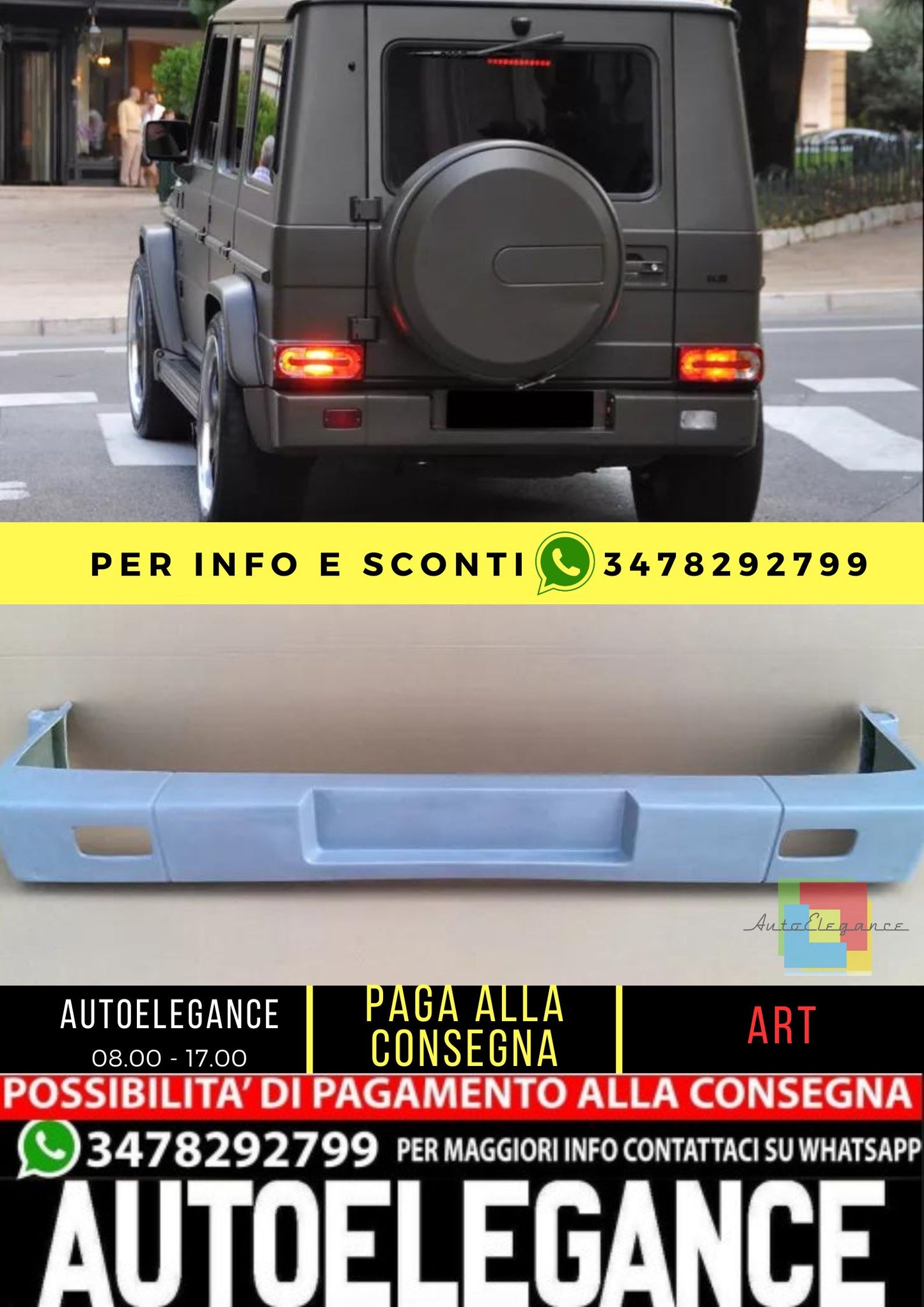 💯POSTERIORE ADATTO PER MERCEDES CLASSE G ( W463 )💯