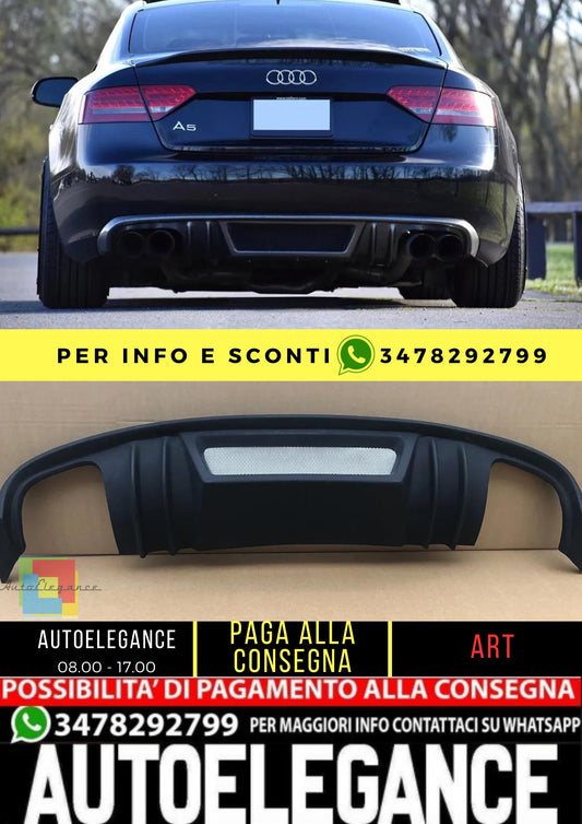 😍KIT DIFFUSORI ADATTO PER AUDI A5 COUPE CABRIO 2007-2011 😍
