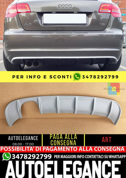☀️KIT DIFFUSORI ADATTO PER UDI A3 8P ( 2008-2012 ) STILE RS3☀️