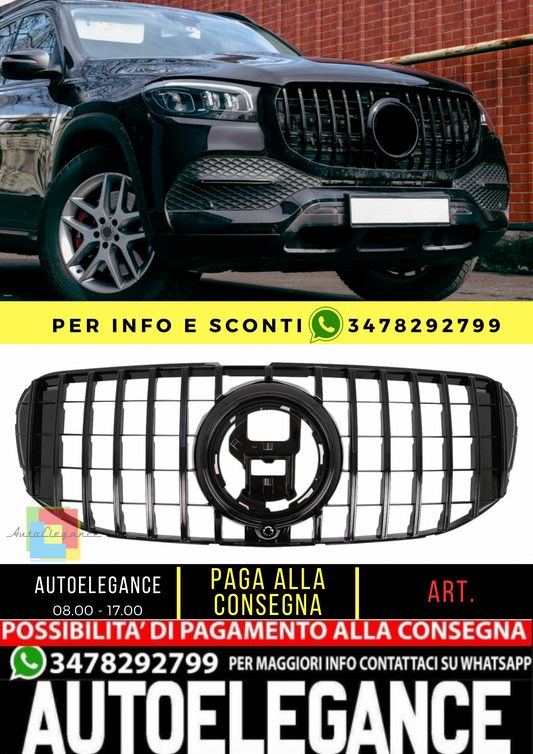 ✨Griglia adatta per Mercedes GLS X167 2019-2023 GT-R Panamericana Design Nero✨