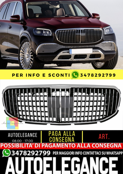 ✨Griglia adatta per Mercedes GLS SUV X167 2019-2023 M-Design Cromo✨