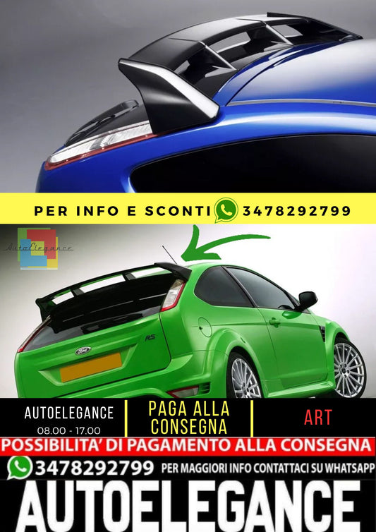 💥KIT SPOILER POSTERIORE ADATTO PER  FORD FOCUS 2 RS STYLE ( 2004-2011 )💥