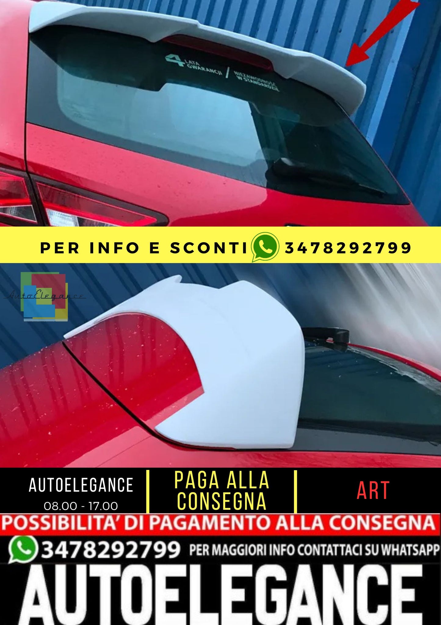 🔥KIT SPOILER ADATTO PER SEAT LEON SC MK3 5F🔥