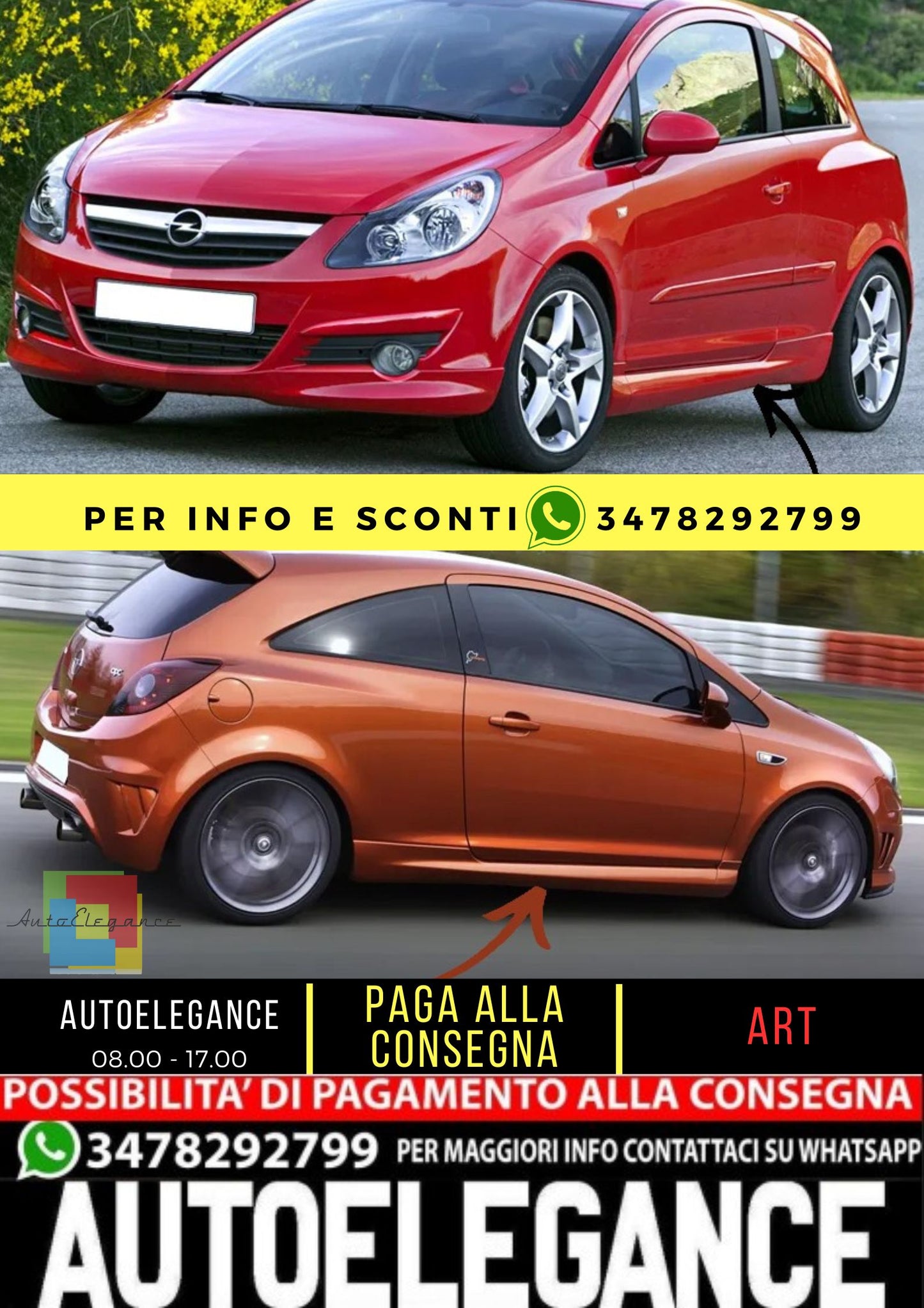KIT MINIGONNE ADATTO PER  CORSA D