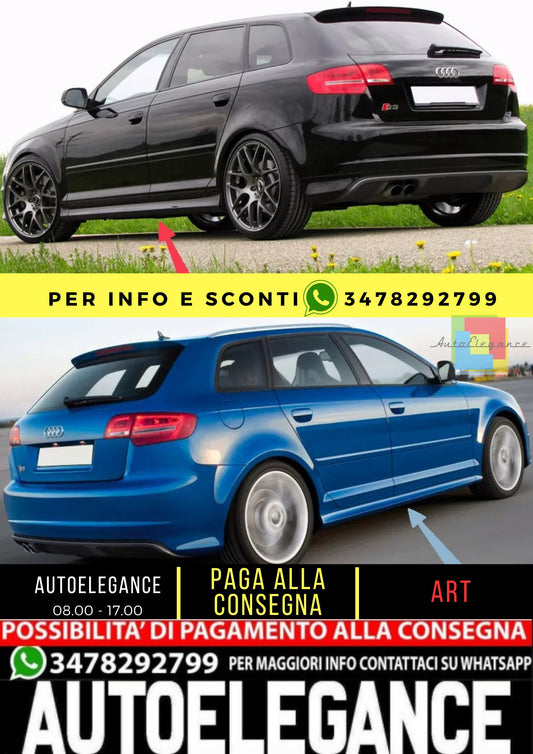 😎SIDE SKIRTS KIT SUITABLE FOR AUDI A3 8P😎 