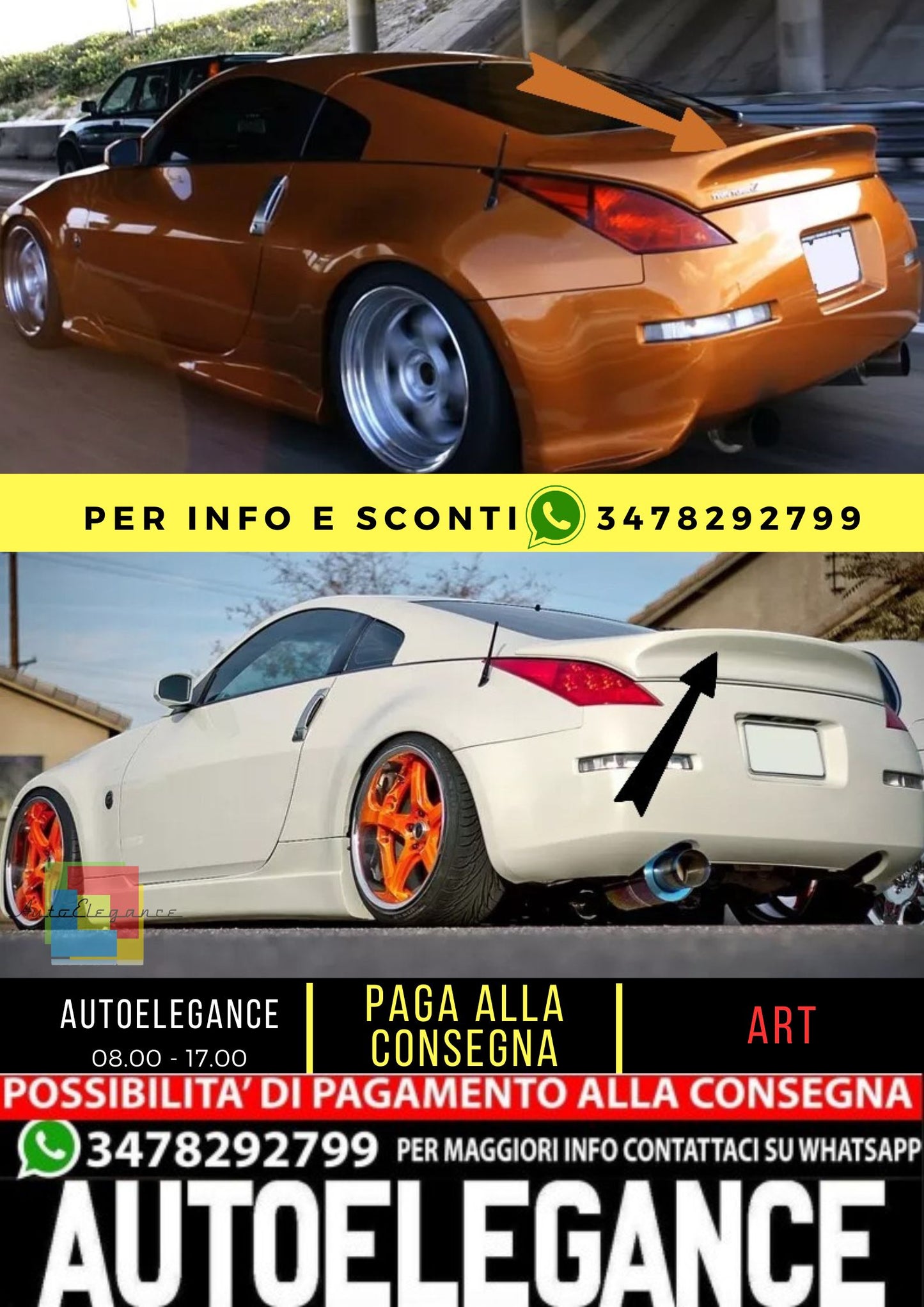 😎SPOILER ADATTO PER  NISSAN 350Z / 350 COUPÉ😎