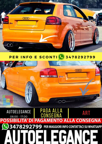 ❤️REAR BUMPER SUITABLE FOR AUDI A3 8P SPORTBACK❤️ 