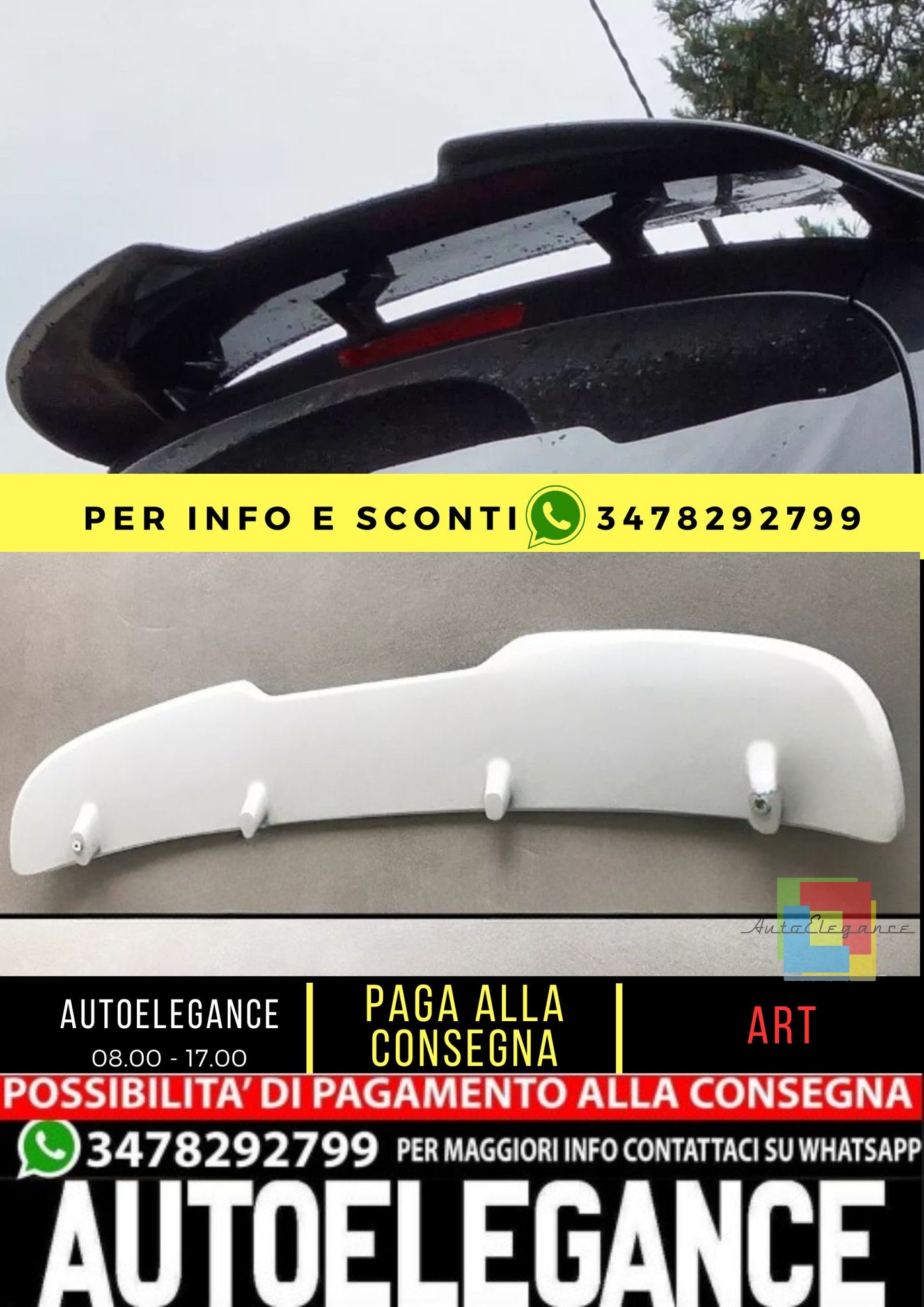 🤍KIT SPOILER ADATTO PER PEUGEOT 208🤍