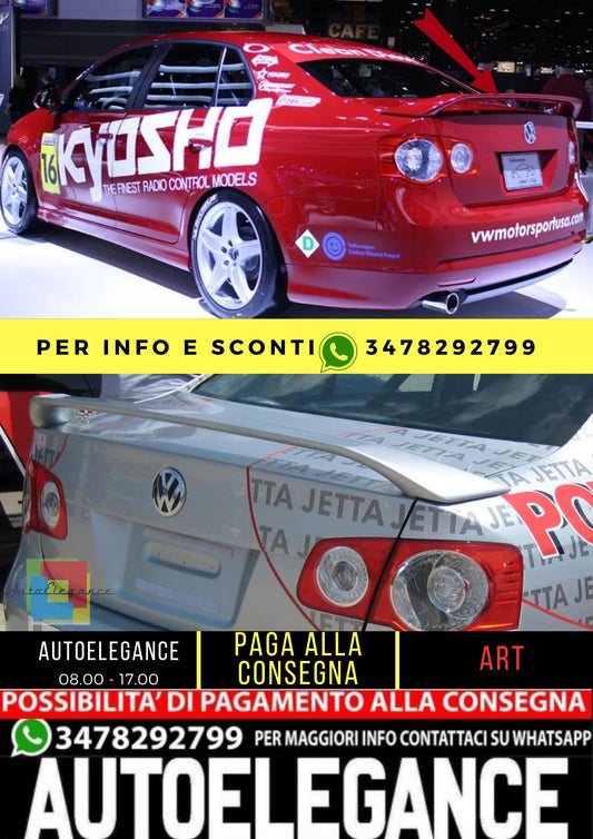 🔥KIT SPOILER ADATTO PER VW JETTA 5 V ( 2005-2010 ) " JETTA CUP " STILE🔥