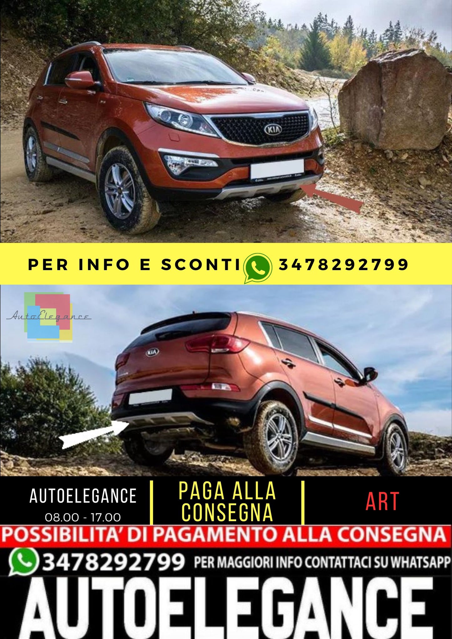 ✨KIT PARAURTI ADATTO PER KIA SPORTAGE✨