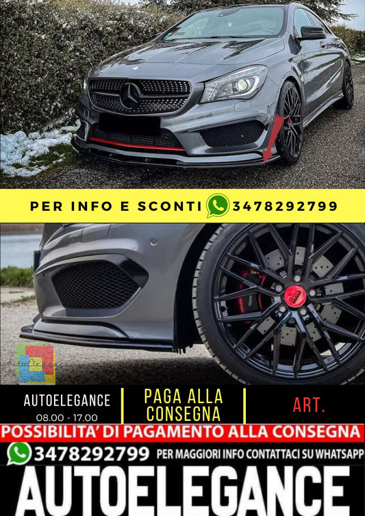 🤍KIT SPLITTER ADATTO PER Mercedes C117 X117 CLA
