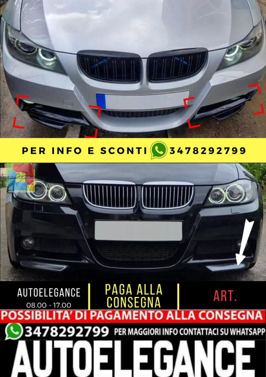 KIT SPLITTER ADATTO PER BMW serie 3 E90 E91 pre-LCI