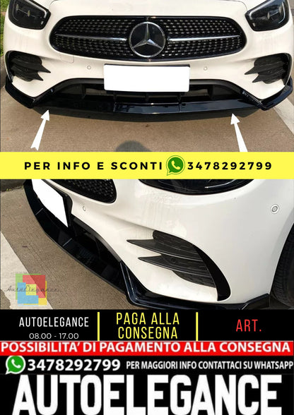 SPLITTER ADATTO PER Mercedes W213 + C238 AMG Line (Facelift)