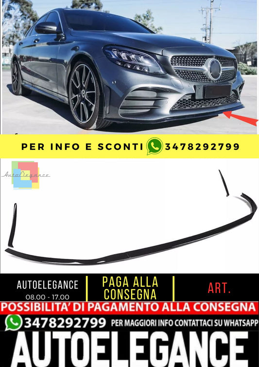 SPLITTER ADATTO PER Mercedes W205 AMG-Line Facelift 2018-2021