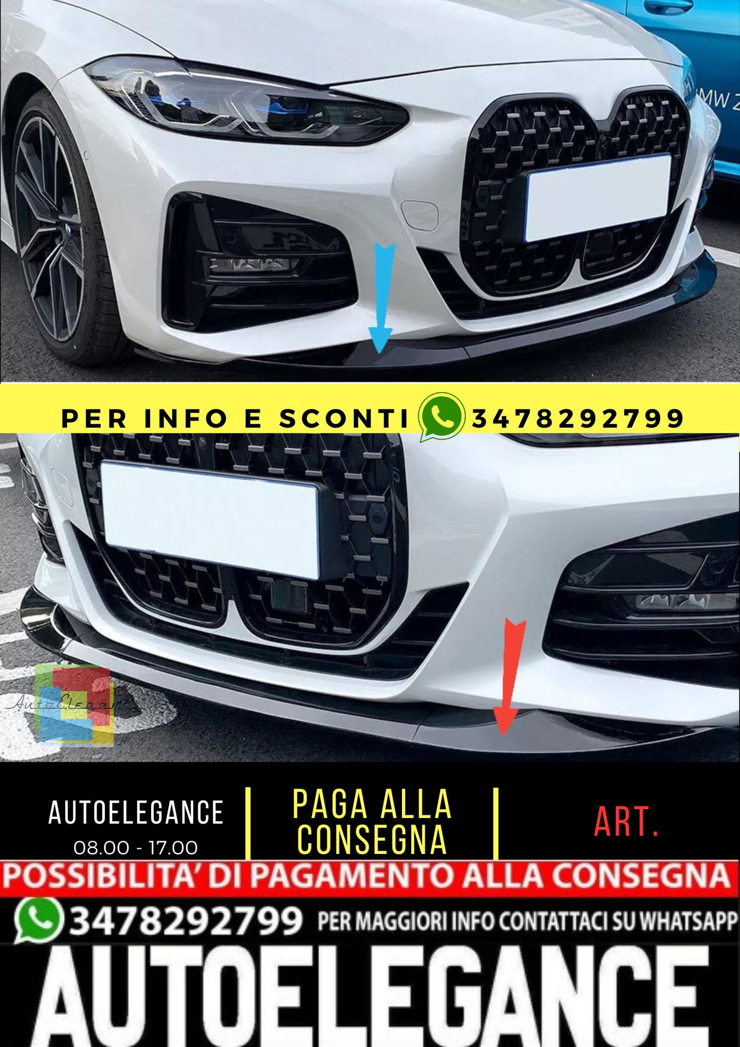 🤩SPLITTER ADATTO PER  BMW 4er G22 G23🤩