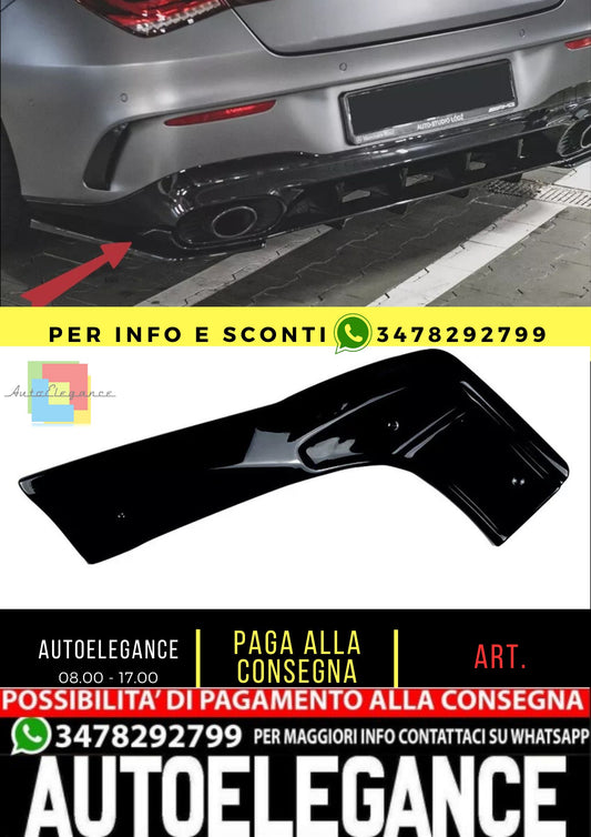 GREMBIULE DIFFUSORE ADATTO PER MERCEDES C118 X118 CLASSE CLA 35