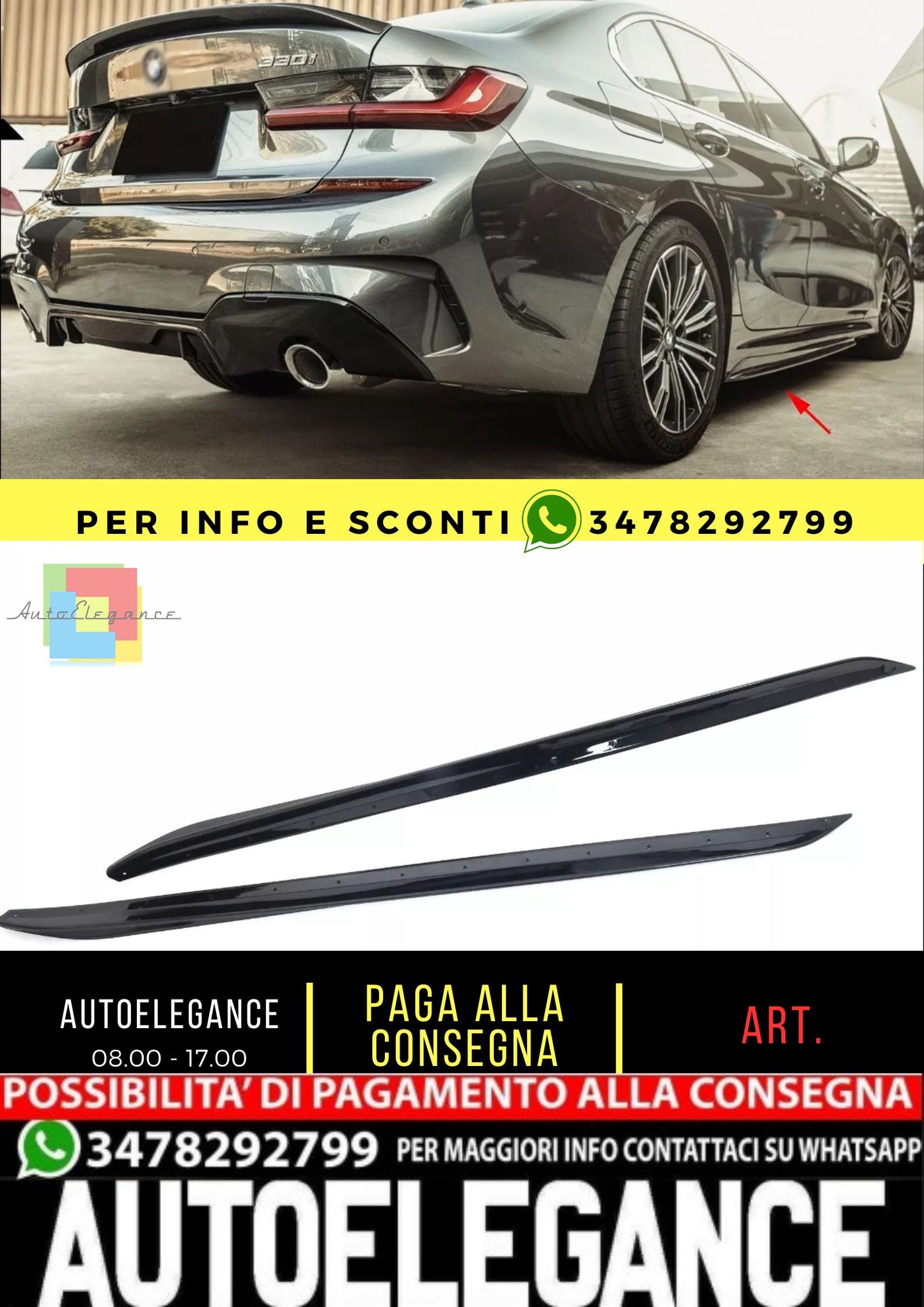 MINIGONNE ADATTO PER BMW SERIE 3 G20