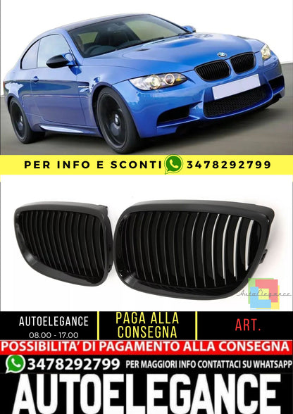 😤GRIGLIA NERO LUCIDO ADATTO PER BMW SERIE 3 E92 E93 06-10😤