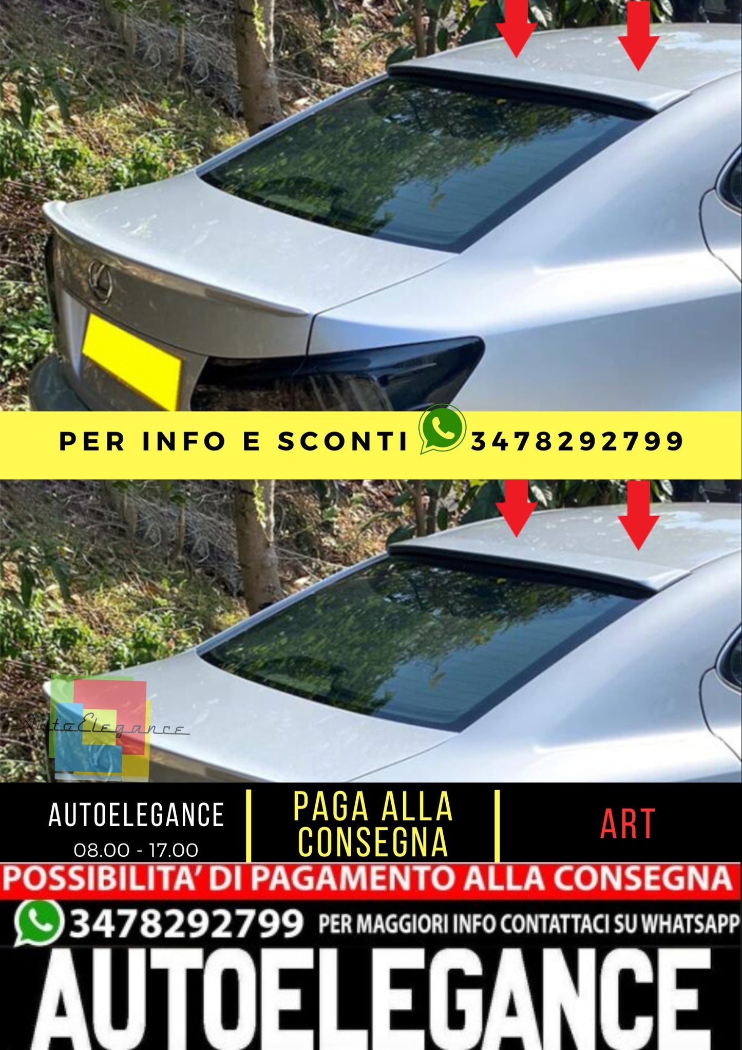 💎 SPOILER adatto per Lexus IS II sedan 2005-2013